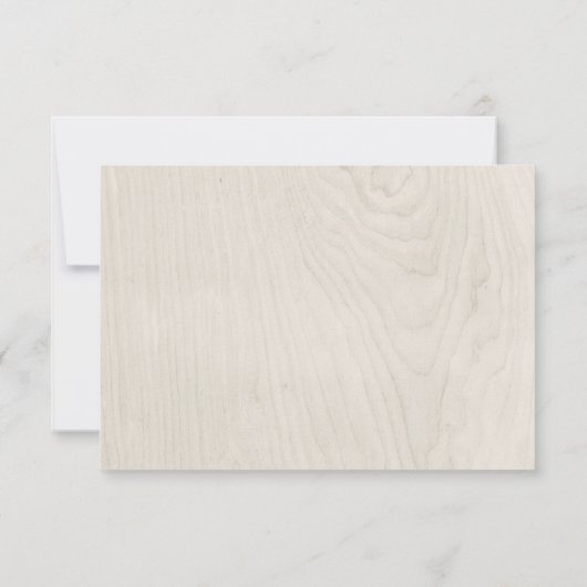 ファームハウスシック |モダンの素朴応答 出欠カード (裏面)