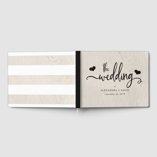 ファームハウスシック モダン素朴結婚| ゲストブック (全面)