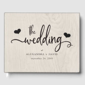 ファームハウスシック モダン素朴結婚| ゲストブック (正面)