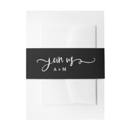 ファームハウスシック モダン素朴結婚| 招待状ベリーバンド