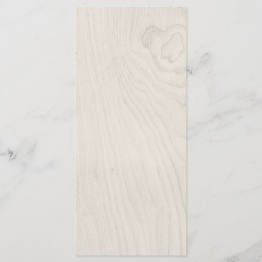 ファームハウスシック |白い木材と牛のメ結婚ニュー メニュー (裏面)