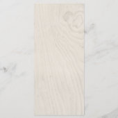 ファームハウスシック |白木とハート結婚のメニュー メニュー (裏面)