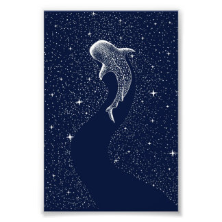 ファームハウスシャークアート | Flower Sharkヴィンテージ フォトプリント