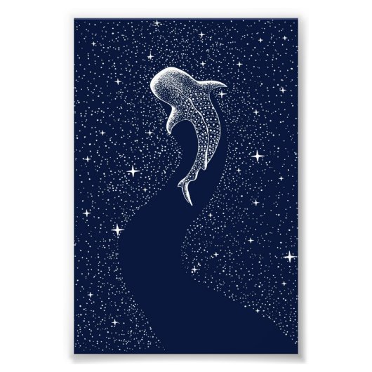 ファームハウスシャークアート | Flower Sharkヴィンテージ フォトプリント (正面)