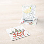 ファームハウスジョイクリスマス スクエアペーパーコースター (インサイチュ)