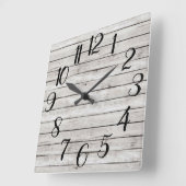 ファームハウススクエアクロック スクエア壁時計 (傾斜)