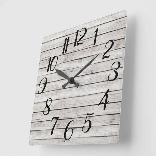 ファームハウススクエアクロック スクエア壁時計 (傾斜)