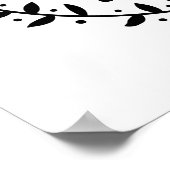 ファームハウススタイルイエズラブミー素朴つる植物リース ポスター (角)