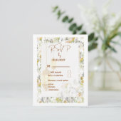 ファームハウススタイルウェディングRSVPカード 出欠カード (スタンド正面)