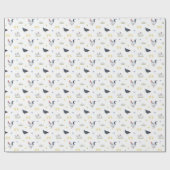 ファームハウススタイルウォーターカラーヘンズローター&チックス ラッピングペーパー (フラット)