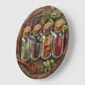 ファームハウススタイルシェフウォールクロック ラージ壁時計 (傾斜)