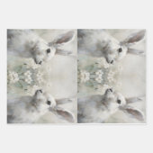 ファームハウススタイルバニーラビットアートデクページ紙 ラッピングペーパーシート (正面3)