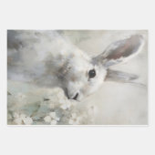 ファームハウススタイルバニーラビットアートデクページ紙 ラッピングペーパーシート (正面2)