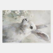 ファームハウススタイルバニーラビットアートデクページ紙 ラッピングペーパーシート (正面)