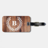 ファームハウススタイルバーンウッドプランクス&カントリーローレル ラゲッジタグ (裏面横)
