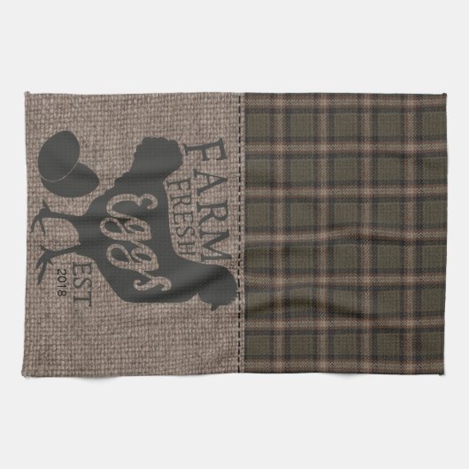 ファームハウススタイルファームフレッシュパーソナライズされた食器洗いタオル キッチンタオル (横)