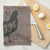 ファームハウススタイルファームフレッシュパーソナライズされた食器洗いタオル キッチンタオル (四つ折り)