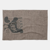 ファームハウススタイルファームフレッシュパーソナライズされた食器洗いタオル キッチンタオル (横)