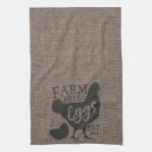 ファームハウススタイルファームフレッシュパーソナライズされた食器洗いタオル キッチンタオル (縦)