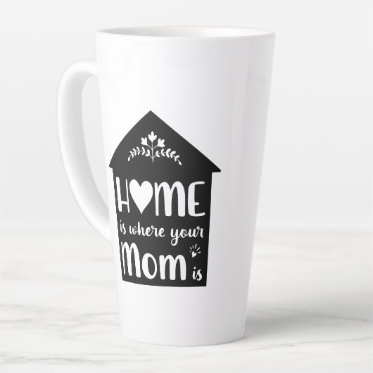 ファームハウススタイルホームはママがいる場所 – 母の日 カフェラテマグ (左アングル)
