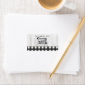 ファームハウススタイル白黒バッファロープリドウッドラ ラベル (インサイチュ)