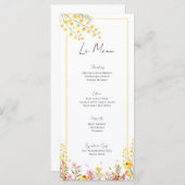 ファームハウススタイル結婚のイベントメニューフラットカード メニュー (正面/裏面)