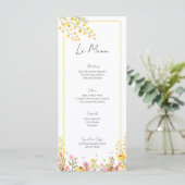 ファームハウススタイル結婚のイベントメニューフラットカード メニュー (スタンド正面)