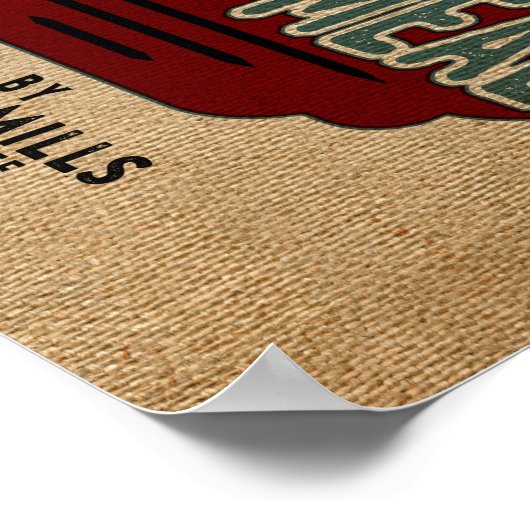 ファームハウススタイル食べ物を与え穀物サック再生 ポスター (角)