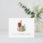 ファームハウスス素朴テイコージーウィンターウィッシュズクリスマス ポストカード (スタンド正面)