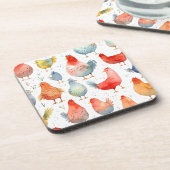 ファームハウスチキンズ コースター (左側)