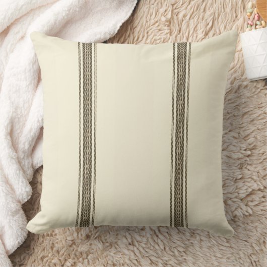 ファームハウスチッキン食べ物を与えグ/ザックストライプ クッション (ブランケット)