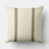 ファームハウスチッキン食べ物を与えグ/ザックストライプ クッション (正面)