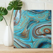 ファームハウスティール(緑がかった色)ブルーウッドグレインターコイズスワーズ タイル