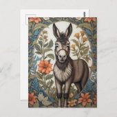 ファームハウスドンキーウィリアムインスパイアモリス ポストカード (正面/裏面)