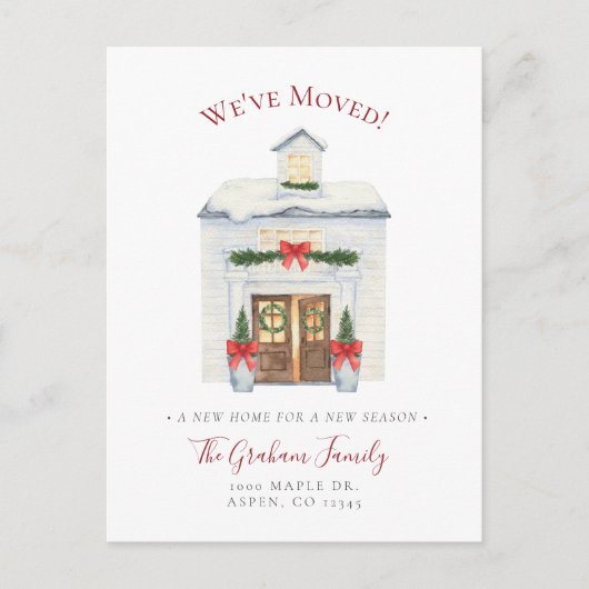 ファームハウスニューホーム引っ越しましたはがき 案内ポストカード (正面)