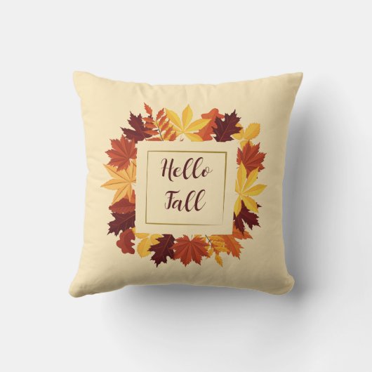 ファームハウスハロー秋アクセン素朴トと離れ クッション (裏面)