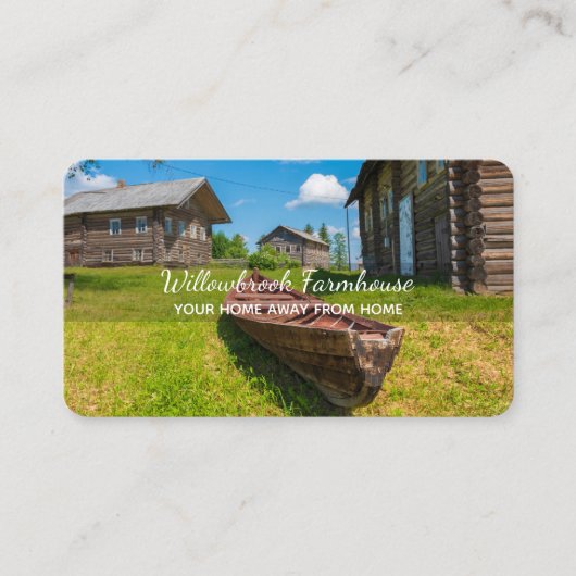 ファームハウスバケーションカスタムレンタル写真 名刺 (正面)