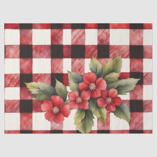 ファームハウスバッファローチェックデクページ 薄葉紙 (正面)