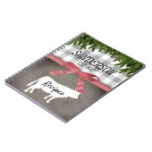 ファームハウスバッファローチェック素朴カウ|クリスマス ノートブック (左側)