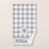 ファームハウスバッファローチェック|モノグラム バスタオルセット (ハンドタオル)