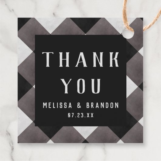 ファームハウスバッファロープレイドチェックサンキュー フェイバータグ (裏面)