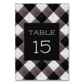 ファームハウスバッファロープレイド素朴チェッ結婚ク テーブルナンバー (裏面)