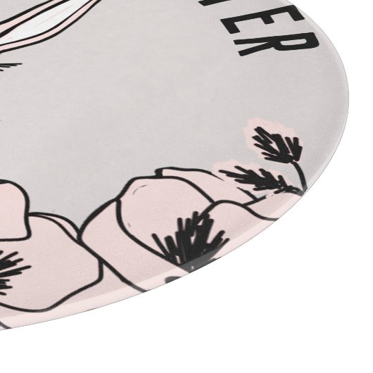 ファームハウスバニーマグノリアフラワーイースター カッティングボード (角)