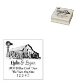 ファームハウスバーンウッドアートスタンプ ラバースタンプ (押印)