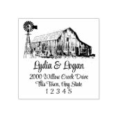 ファームハウスバーンウッドアートスタンプ ラバースタンプ (インプリント)
