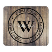 ファームハウスバーンウッドファームフレッシュファミリーネーム カッティングボード (正面)