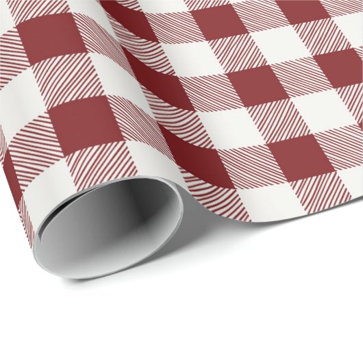 ファームハウスバ素朴ルガンディバッファローチェック ラッピングペーパー (ロールコーナー)