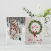 ファームハウスパインリースメリークリスマスフォト シーズンカード (スタンド正面)