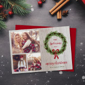 ファームハウスパインリースメリークリスマス3写真 シーズンカード