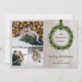 ファームハウスパインリースメリークリスマス3写真 シーズンカード (正面)